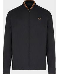 Fred Perry Oxford Bomber Overshirt - Black