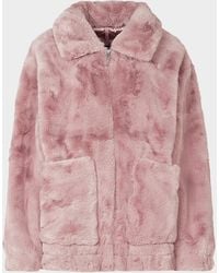 UGG Kiana Faux Fur Jacket - Pink