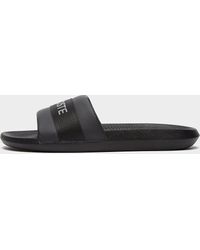 black lacoste sandals