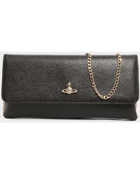 vivienne westwood clutch bolsa black
