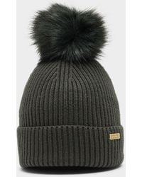 Barbour Mallory Pom Beanie in Brown | Lyst UK