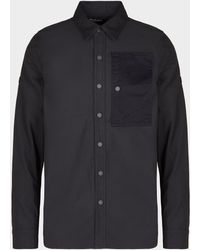 ASOS Cotton Cord Overshirt in Purple for Men - Lyst