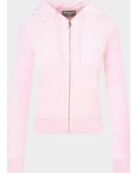 Juicy Couture Recycled Velour Robertson Hoodie - Pink