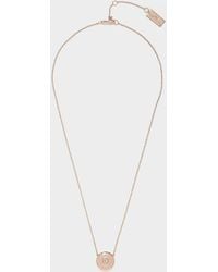 Marc Jacobs Medallion Pendant Necklace Multi - Metallic