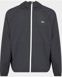 lacoste black coat