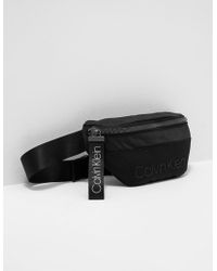 Calvin Klein Synthetic Bum Bag in Black for Men waist bags and bumbags Mens Bags Belt Bags 
