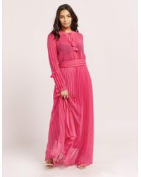 Ilse Jacobsen Pleated Maxi Dress - Pink