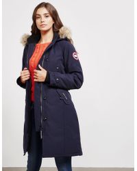 Canada Goose Kensington Padded Parka Jacket Blue