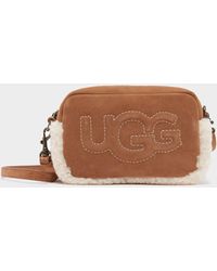 UGG Janey Sherpa Cross Body Bag - Brown