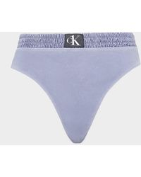 Calvin Klein Authentic High Waist Bikini Brief - Purple