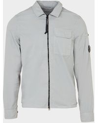 C.P. Company Gab Zip Overshirt - Grey