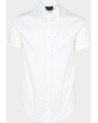 Emporio Armani Slim Stretch Shirt - White