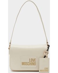 Love Moschino Strap Shoulder Bag - White