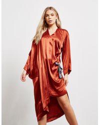 Vivienne Westwood Asymmetrical Ruched Dress Orange