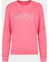 hugo boss pink sweatshirt