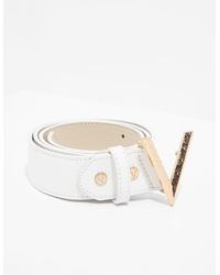 white valentino belt