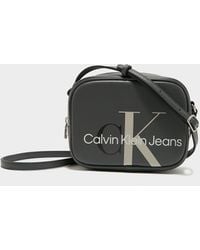 Calvin Klein Sculpt Monogram Camera Bag - Grey