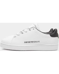 armani white trainers sale