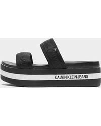 calvin klein platform sandals