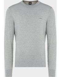 boss rime crew knit jumper