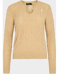 Polo Ralph Lauren Kimberly V-neck Knitted Sweater - Brown