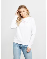 womens white tommy hilfiger sweatshirt
