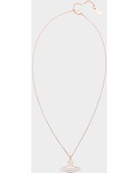 Vivienne Westwood Thin Lines Pendant Necklace - Pink
