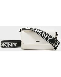 DKNY Winona Logo Strap Crossbody Bag - White