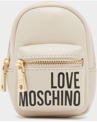 Love Moschino Micro Backpack Bag - White