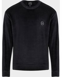 gym and workout clothes Sweatshirts Mens Clothing Activewear Armani Exchange Sweatshirt in Black for Men 