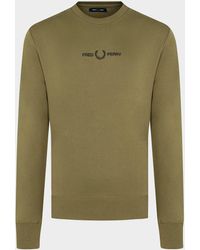 fred perry abstract sweatshirt