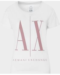 Armani Exchange Icon T-shirt Multi - White