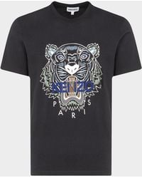 KENZO Tiger Print T-shirt - Black