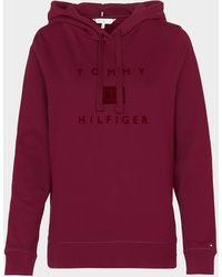 Red Tommy Hilfiger Hoodies for Women | Lyst