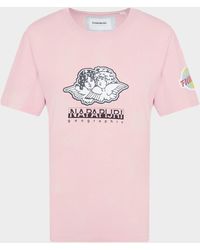 Napapijri X Fiorucci Angel T-shirt - Pink