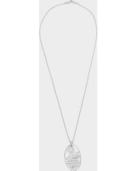 Vivienne Westwood Nautical Dog Tag Necklace in Silver (Metallic 