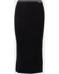 Calvin Klein Essential Rib Skirt - Black