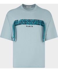 Lanvin Curb Tape T-shirt - Blue