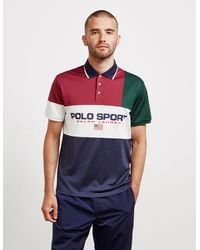 Polo Ralph Lauren Logo Tech Pique Polo Shirt - Red