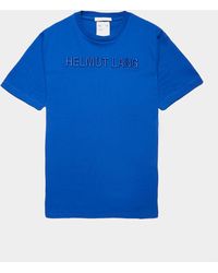 royal blue helmut lang shirt