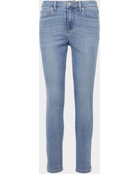 DKNY Donna Skinny Jeans US 8 media W30 L27 grigio cotone GD04 