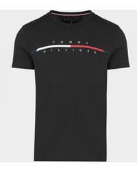 Tommy Hilfiger Men's Corp Split Logo Tee T-Shirt