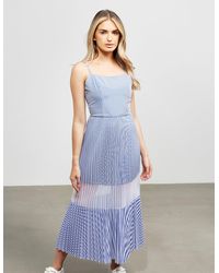 armani exchange blue dress