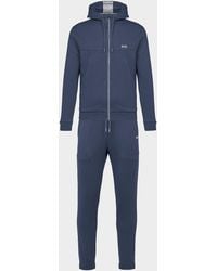 hugo boss navy hoodie