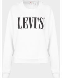 levis sweatshirt white