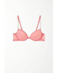 Tezenis - Reggiseno Push-up Moscow Pearl Pink Lace - Lyst