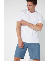 Tezenis T-shirt basic mit weiter passform aus baumwolle - Weiß