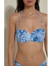 Donna Abbigliamento da Abbigliamento da spiaggia da Bikini e costumi interi Badass sexy blu e bianco di Marlies Dekkers in Blu 