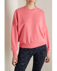 Tezenis Plain Colour Dropped Shoulder Cotton Sweatshirt - Pink