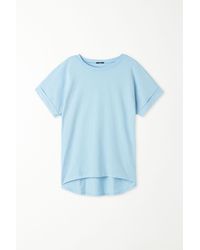 Tezenis - T-Shirt in Cotone con Risvolto Kimono - Lyst
